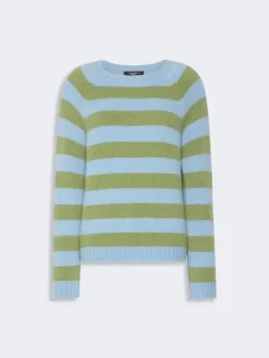 Alpaca and cotton sweater - LIGHT BLUE