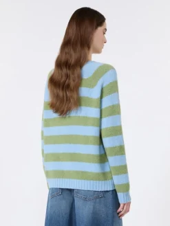 Alpaca and cotton sweater - LIGHT BLUE