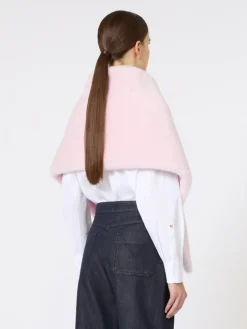 Alpaca and wool Teddy stole - BEIGE PINK