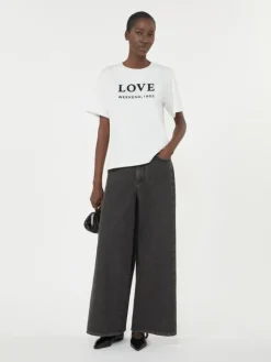 Authentic cotton denim jeans - BLACK