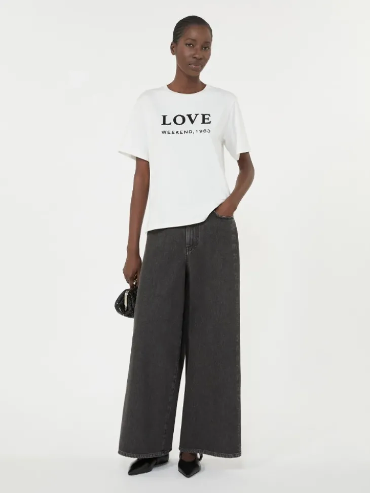 Authentic cotton denim jeans - BLACK