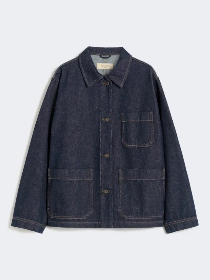 Authentic denim shacket - NAVY