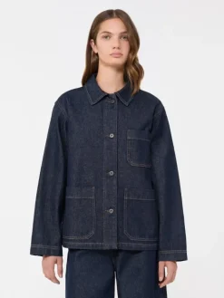 Authentic denim shacket - NAVY