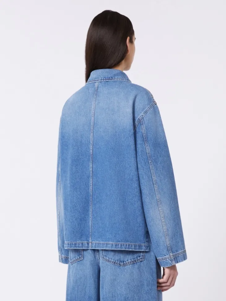 Authentic denim shacket - NAVY