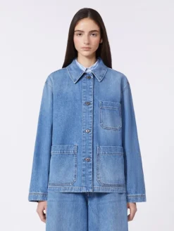 Authentic denim shacket - NAVY