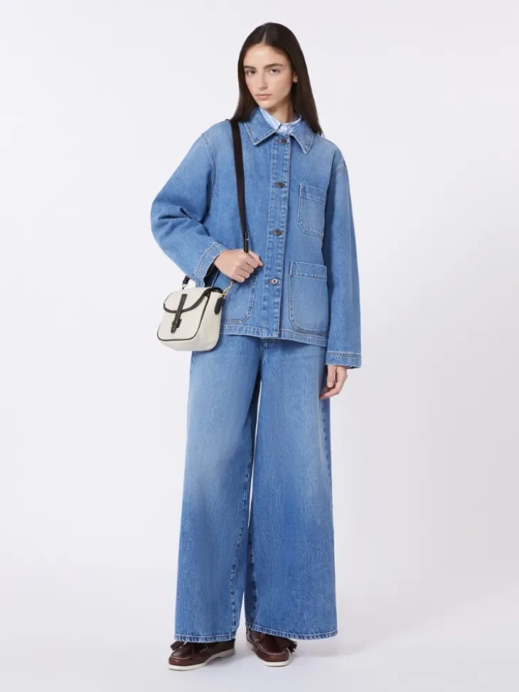 Authentic denim shacket - NAVY