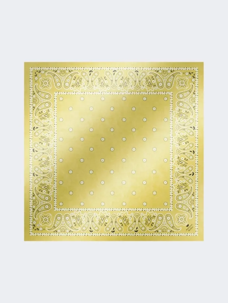 Bandanna print silk foulard - GREEN