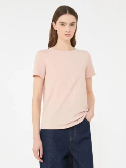 Basic cotton jersey T-shirt - PINK