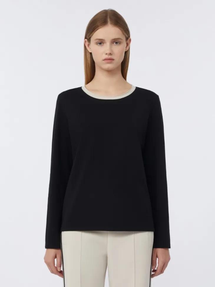 Basic jersey T-shirt - BLACK