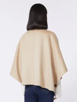 Boxy-fit cashmere cape - ALBINO