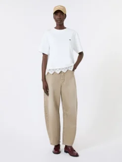 Boxy-fit cotton T-shirt - WHITE