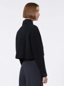 Boxy-fit wool and cashmere jacket - ULTRAMARINE
