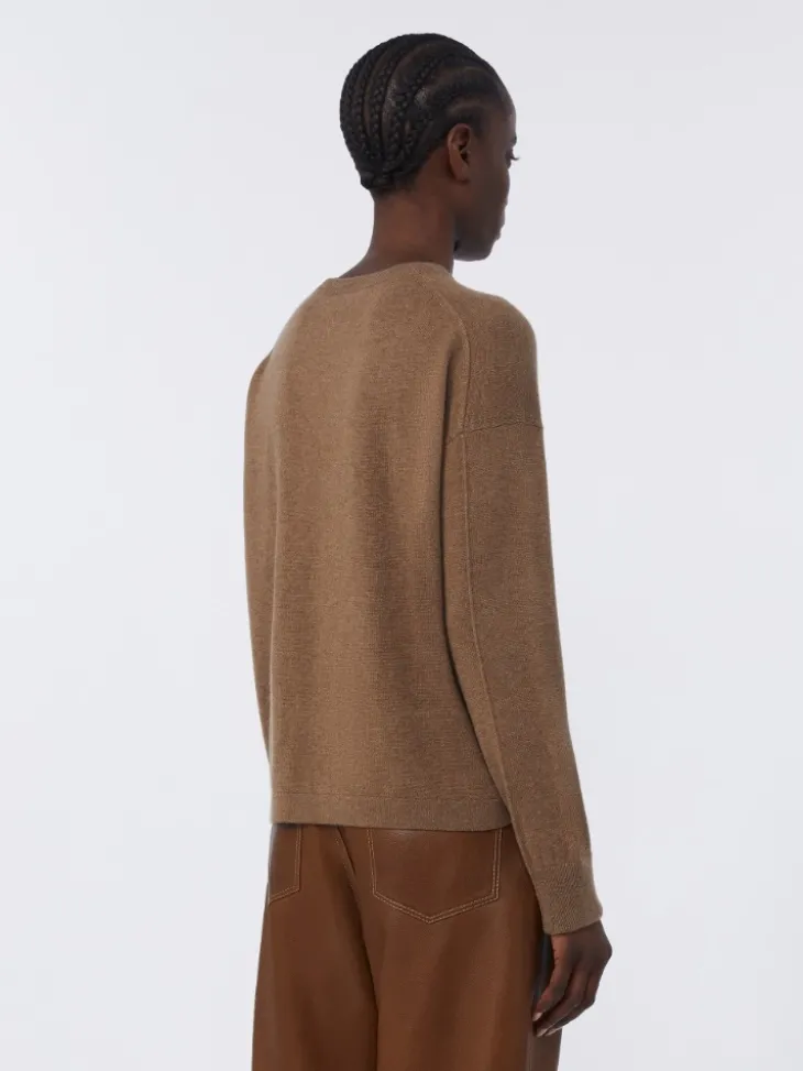 Boxy-fit wool and cashmere sweater - MUD