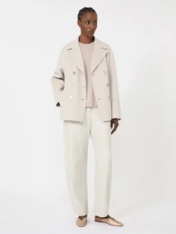 Boxy-fit wool and cashmere sweater - POWDER