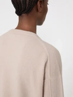 Boxy-fit wool and cashmere sweater - POWDER