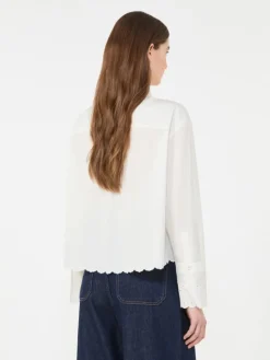 Breast-pocket cotton shirt - IVORY