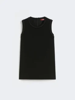 Cady crew neck blouse - BLACK