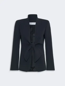 Cady jacket with sash detail - MIDNIGHTBLUE