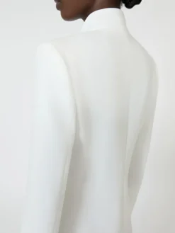 Cady jacket with sash detail - WHITE