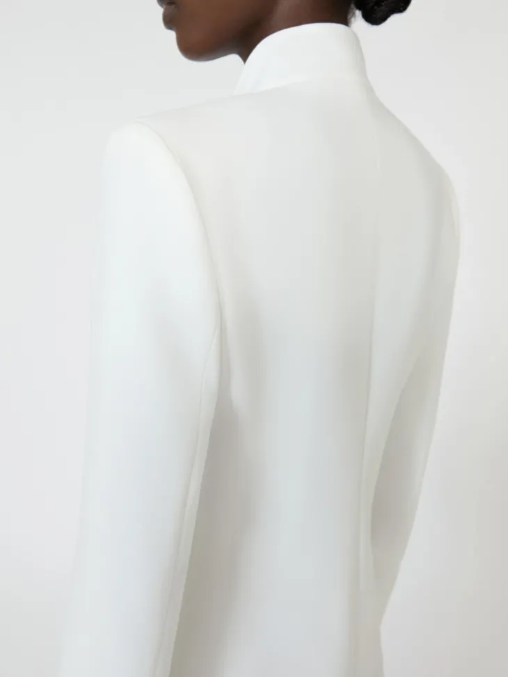 Cady jacket with sash detail - WHITE