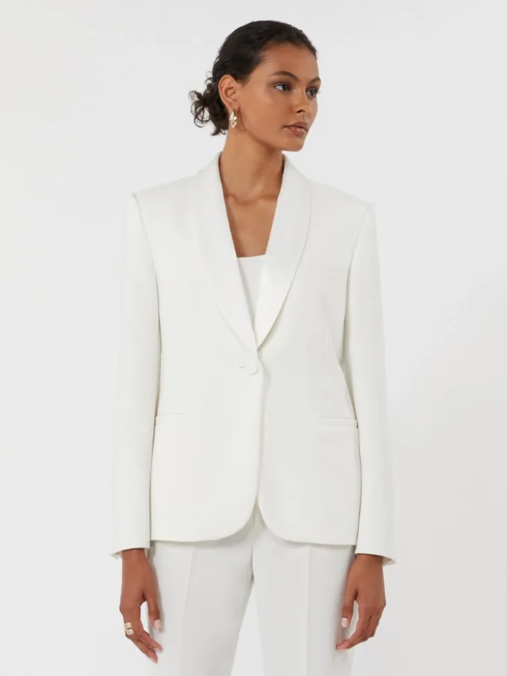 Cady Tuxedo jacket - WHITE