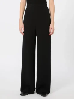 Cady wide-leg trousers - BLACK
