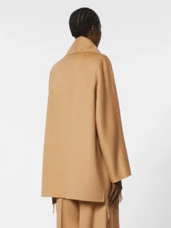 Camel cardigan coat - CAMEL