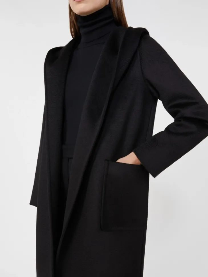 Camel robe coat - BLACK