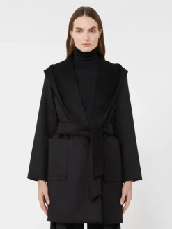 Camel robe coat - BLACK