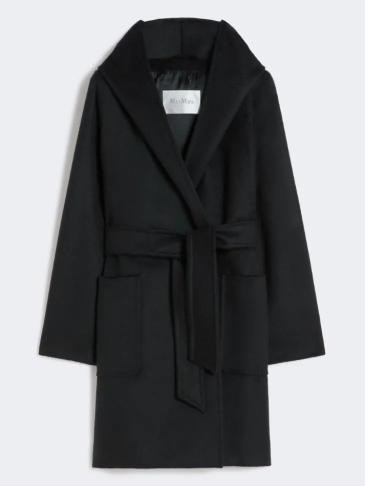 Camel robe coat - BLACK