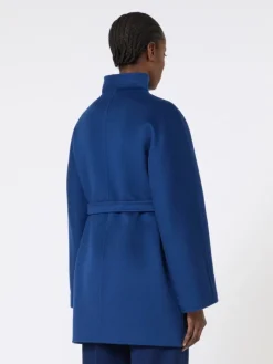 Camel wrap coat - CHINA BLUE