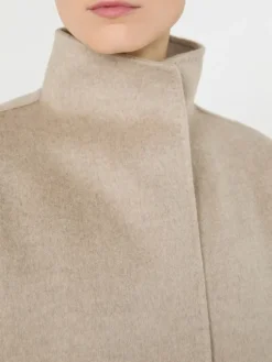 Camel wrap coat - SAND