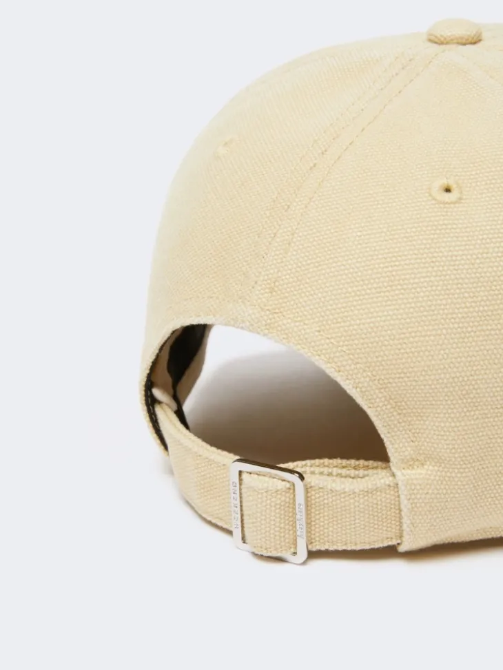 Canvas baseball cap - BEIGE