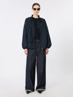 Cashmere, cotton and silk yarn jumper - ULTRAMARINE