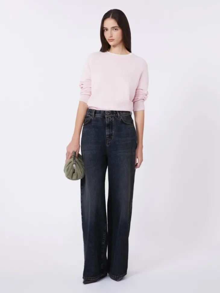 Cashmere crew-neck sweater - PINK