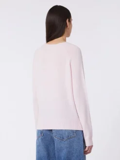 Cashmere crew-neck sweater - PINK