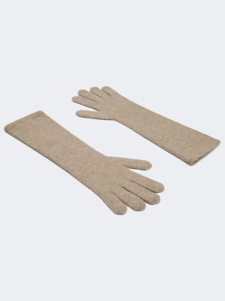 Cashmere gloves - BEIGE