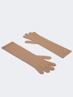 Cashmere gloves - HAZELNUT BROWN