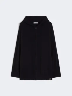 Cashmere hooded cardigan - ULTRAMARINE