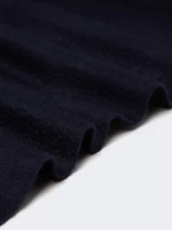 Cashmere logo stole - ULTRAMARINE