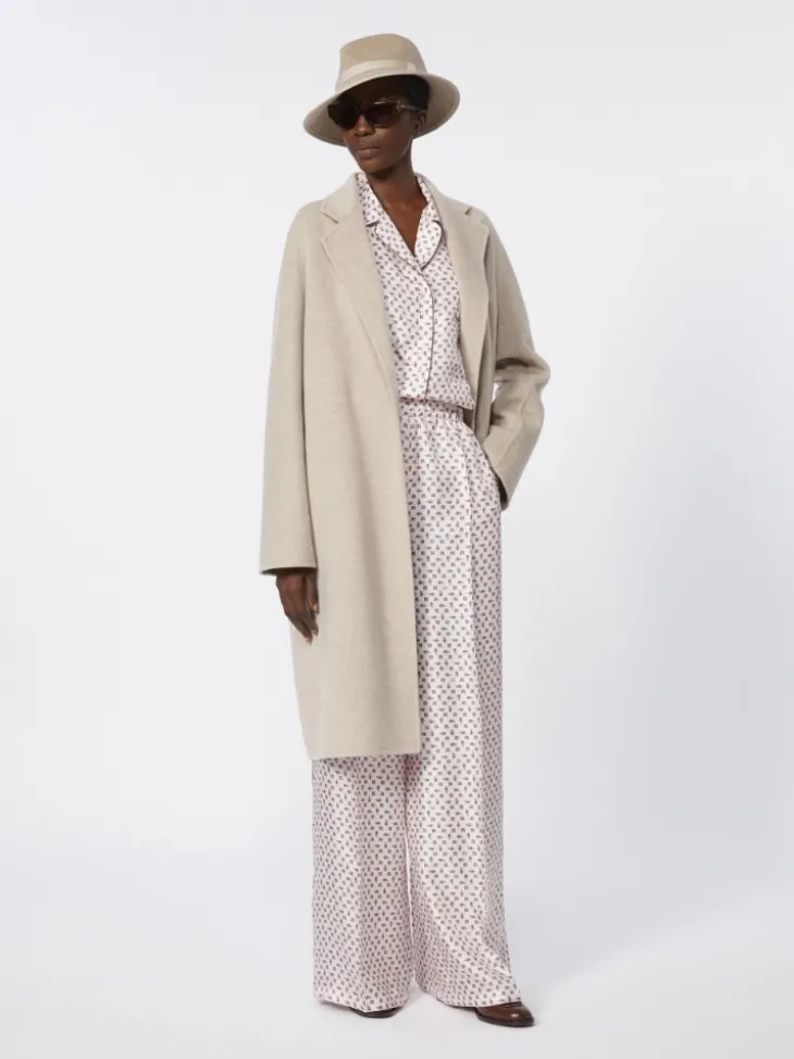 Cashmere robe coat - SAND