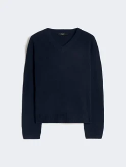 Cashmere V-neck sweater - NAVY