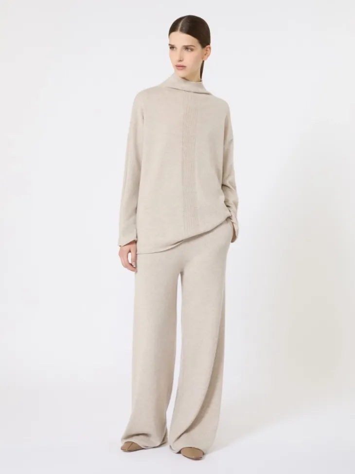 Cashmere yarn jumper - BEIGE