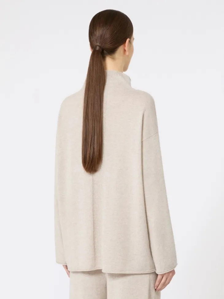 Cashmere yarn jumper - BEIGE