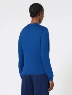 Cashmere yarn sweater - CHINA BLUE