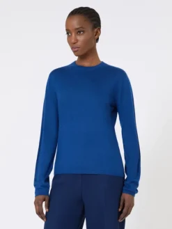 Cashmere yarn sweater - CHINA BLUE