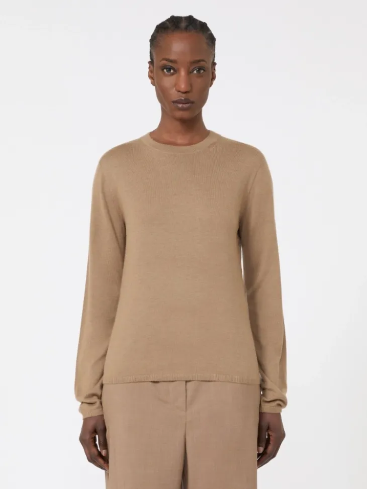 Cashmere yarn sweater - HAZELNUT BROWN