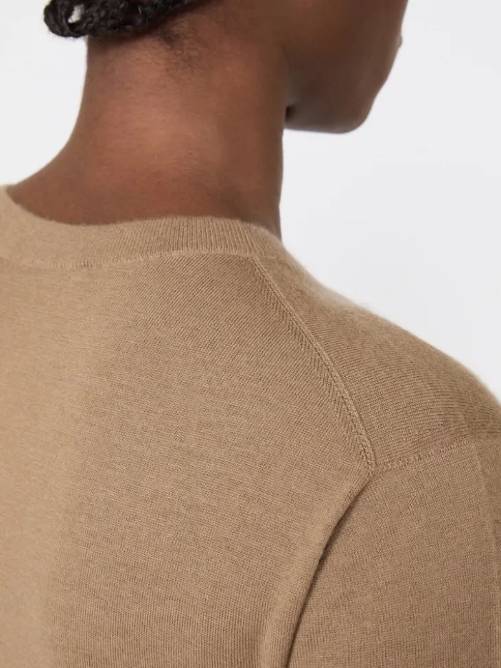 Cashmere yarn sweater - HAZELNUT BROWN