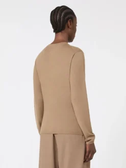 Cashmere yarn sweater - HAZELNUT BROWN