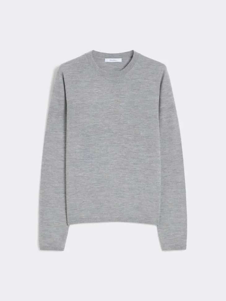 Cashmere yarn sweater - LIGHT GREY